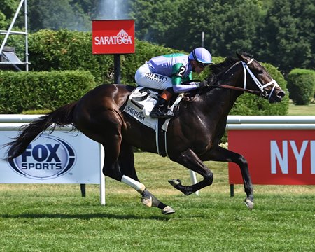Liam's Law wins a maiden special weight race at Saratoga Race Course