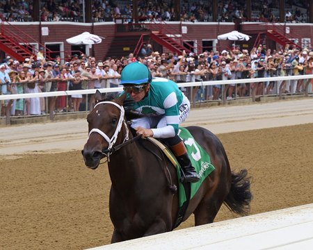 Angel of Kirk wins her debut at Saratoga Race Course