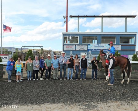 The winner's circle at Sweetwater Downs