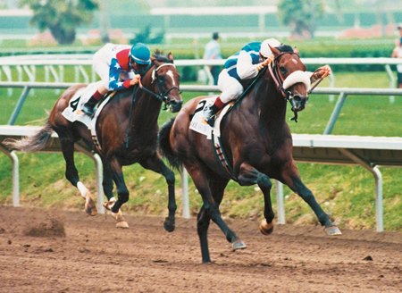 Dare and Go brings Cigar's win streak to an end in the 1996 Pacific Classic Stakes at Del Mar