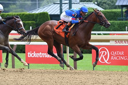 Gaudreau wins a maiden race at Saratoga Race Course
