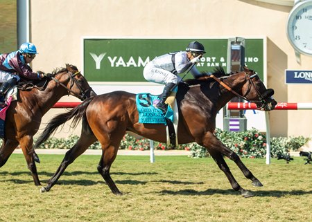Sorrento Sky wins the Green Flash Handicap at Del Mar