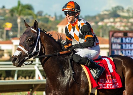 Proletariat wins the Del Mar Derby at Del Mar