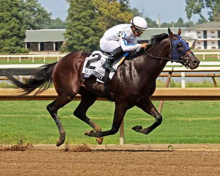 Owen Almighty takes the R.A. "Cowboy" Jones Stakes at Ellis Park
