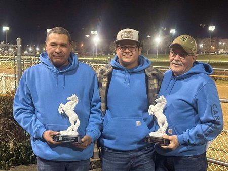 (From left): 2025 RTCA White Horse Award honorees Chino Gudino, Luis Gudino, and Doug Adams