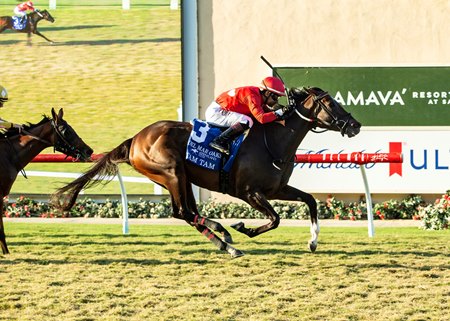 Tam Tam wins the Del Mar Oaks at Del Mar