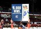 Starship Lizzy wins a maiden claiming race giving jockey Javier Castellano his 6,000 career win Wednesday, August 26, 2026 at Saratoga Race Course