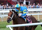 Wood Island wins the 2026 Skidmore Stakes at Saratoga Race Course