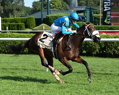Go for Launch wins the Bolton Landing Stakes at Saratoga Race Course