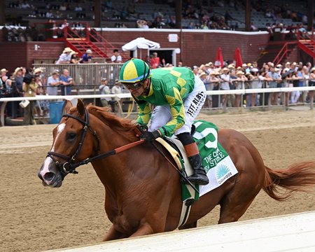 Sea Strike wins the Curlin Stakes at Saratoga Race Course