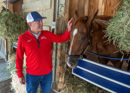 Chad Brown with My Gun's Loaded after her Alabama victory