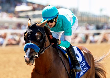 Hughes and Juan Hernandez are a winning pair in the Best Pal Stakes at Del Mar