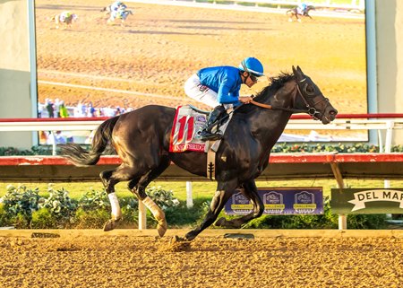 Knightsbridge wins the Pacific Classic Stakes at Del Mar