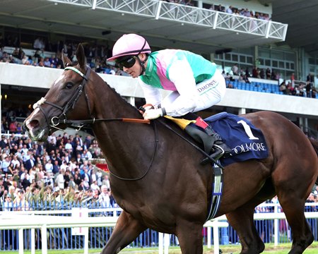 Blue Bolt wins the Matron Stakes at Leopardstown Racecourse