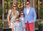 Alex Thiele (right) and family