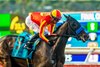 Miss Monica and jockey Juan Hernandez win the Grade I, $300,000 Del Mar Debutante, Saturday, September 5, 2026 at Del Mar Thoroughbred Club, Del Mar CA.
© BENOIT PHOTO