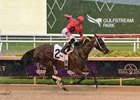 Kerry's Kiss wins the 2026 Princess Rooney Stakes at Gulfstream Park