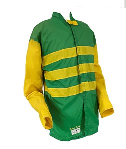 The original 1997 Kentucky Derby winning silks worn by Gary Stevens aboard Silver Charm from the estate of owners Bob and Beverly Lewis will be one of the notable pieces in the auction
