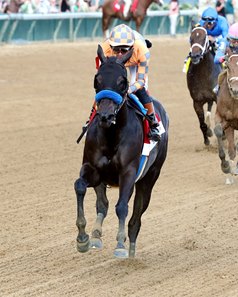 Splendora wins the Locust Grove Stakes at Churchill Downs