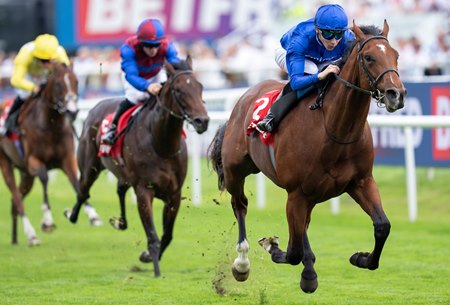 Desert Castle wins the Champagne Stakes at Doncaster Racecourse