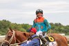 Javier Castellano riding The Puma won the $1,000,000 Grade I Pennsylvania Derby  at Parx Racing in Bensalem, PA on Saturday September 19, 2026.  Photo by Hailey Cooper/EQUI-PHOTO.