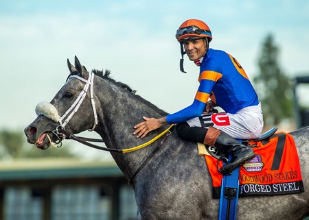 Forged Steel after winning the Goodwood Stakes at Santa Anita Park