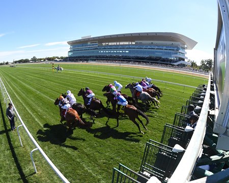 Racing at a rebuilt Belmont Park