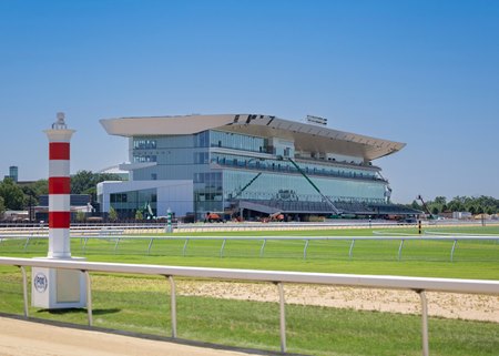 Belmont Park as seen in July