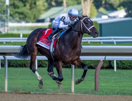 The Good Life wins the Hopeful Stakes at Saratoga Race Course