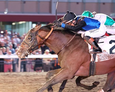 Silent Tactic wins the Oklahoma Derby at Remington Park