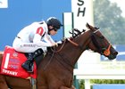 Tiffany (IRE) wins the 2026 Kentucky Turf Cup Invitational Stakes at Kentucky Downs