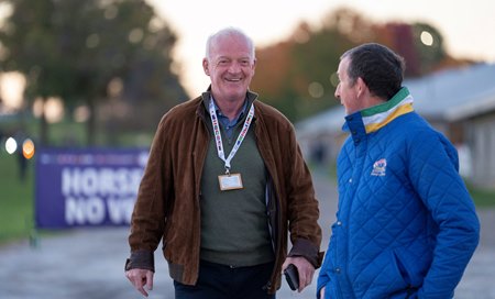 Willie Mullins, trainer of Ethical Diamond who will look to defend his 2025 victory in the Breeders' Cup Turf, arrives Oct. 29 at Keeneland