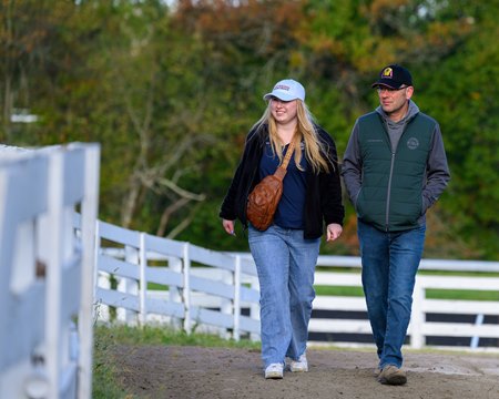 Taylor and Elliott Logan at Keeneland