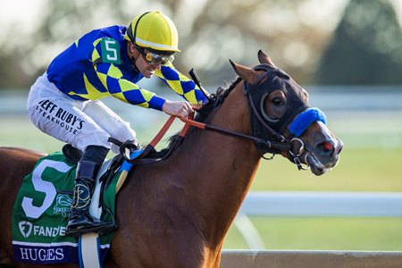 Hughes wins the Breeders' Cup Juvenile at Keeneland