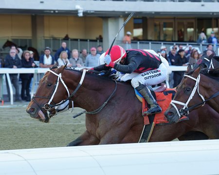Iron Dome wins the Empire Classic Stakes at Belmont Park